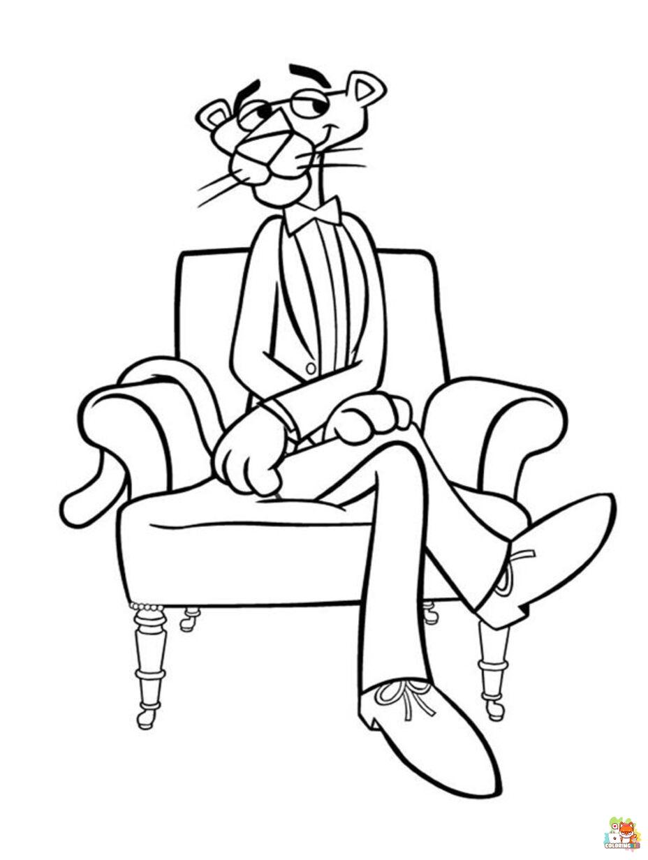 pink panther coloring pages printable free
