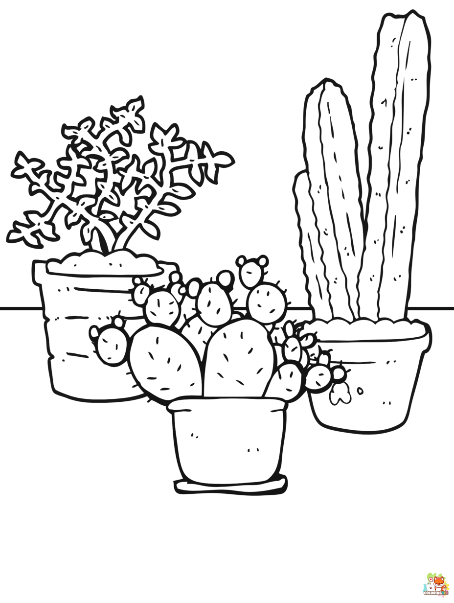plants coloring pages printable free