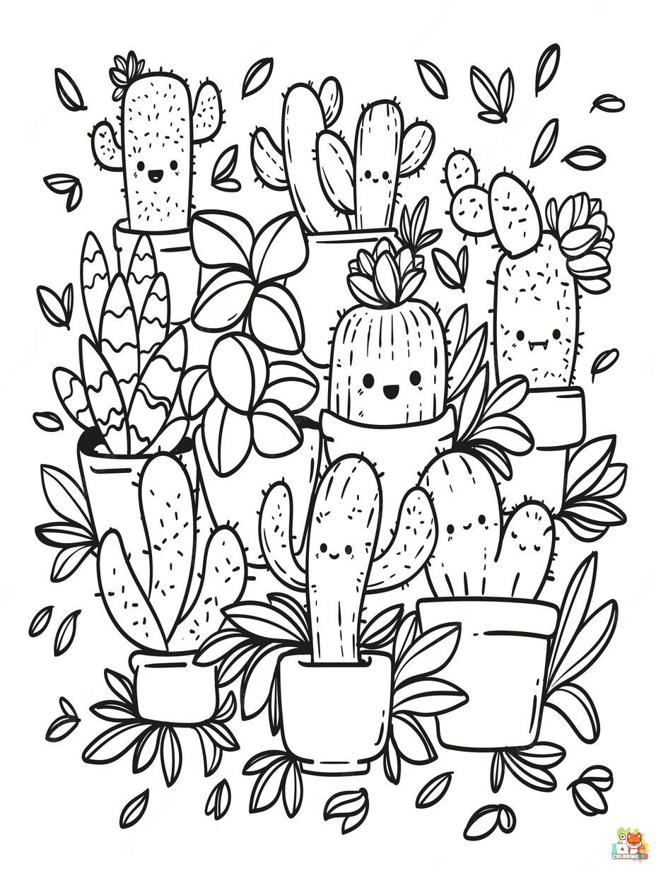 plants coloring pages printable