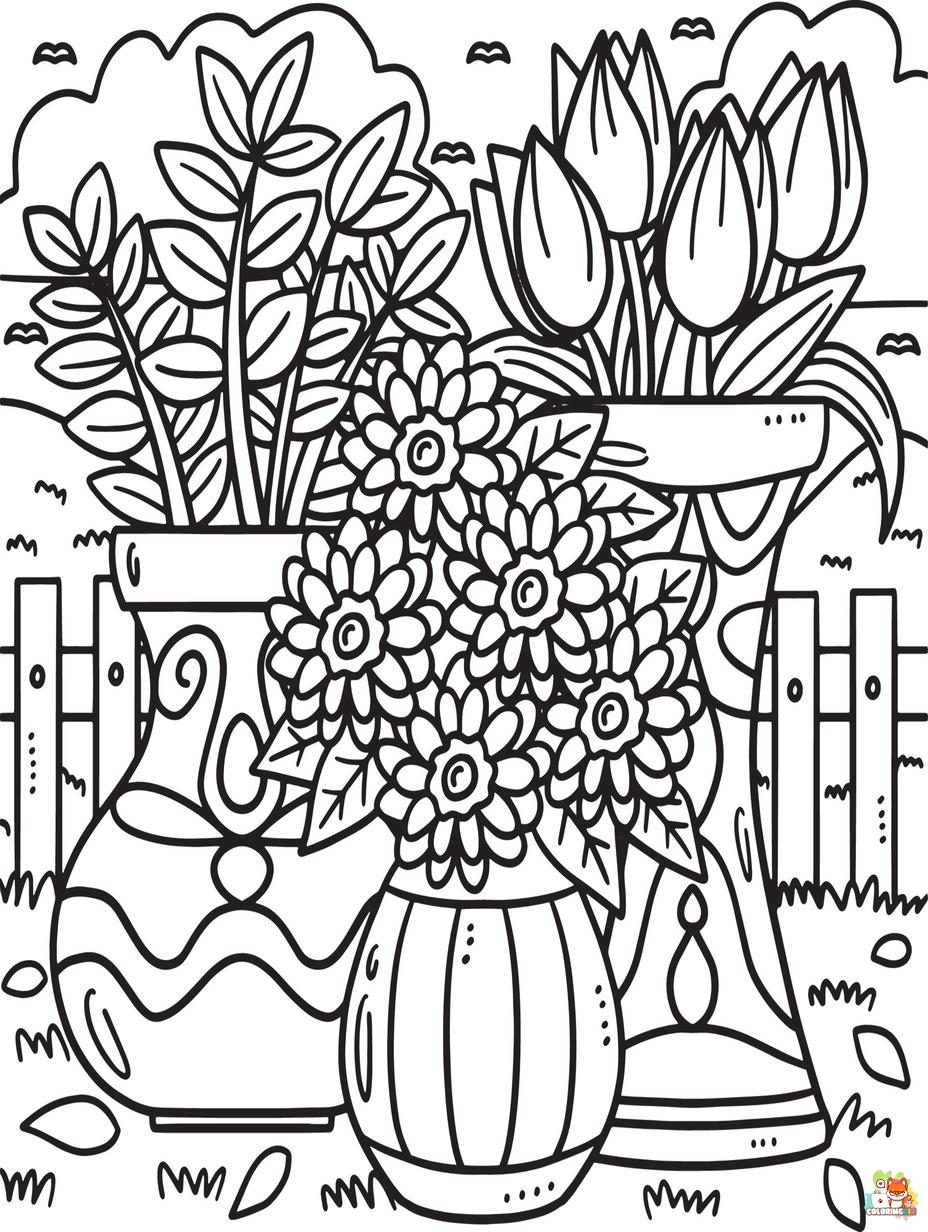 plants coloring pages to print