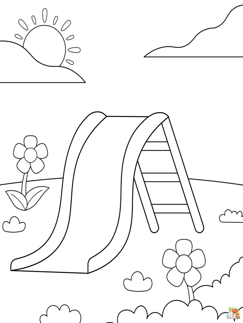 playground coloring pages free