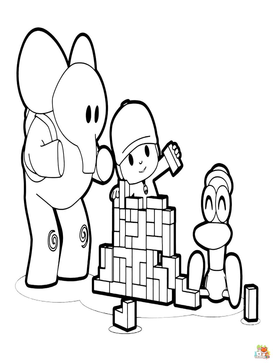 pocoyo coloring pages printable free