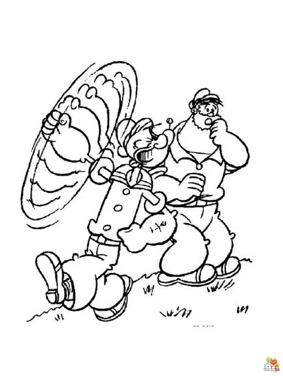 popeye coloring pages 2