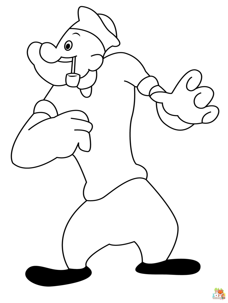popeye coloring pages printable