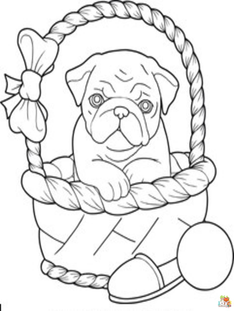 pug coloring pages 7