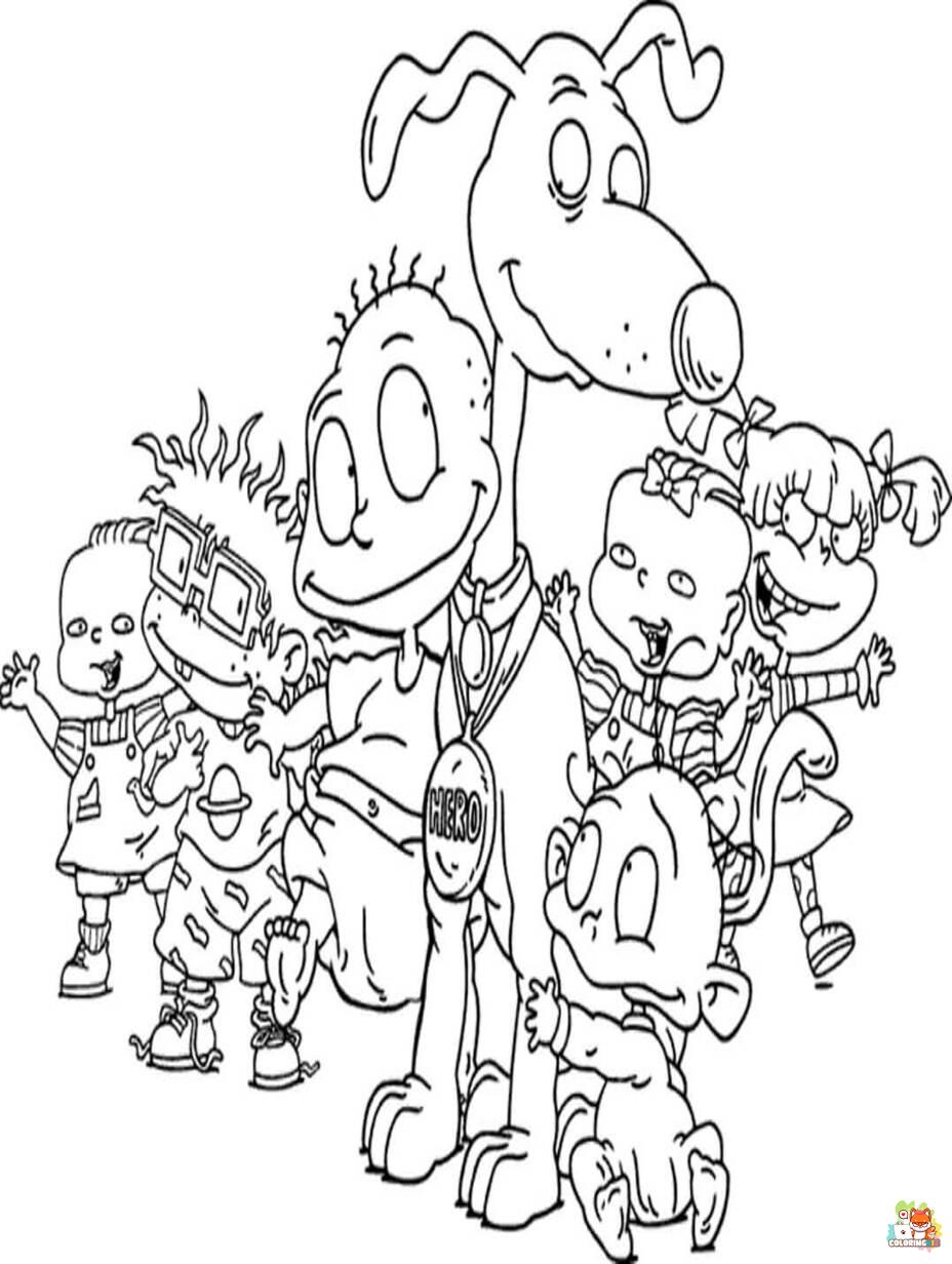 rugrats coloring pages printable