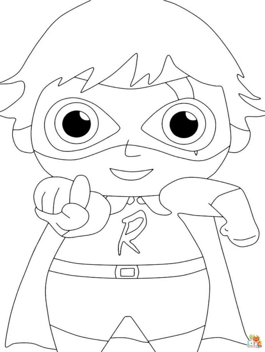 ryans world coloring pages free