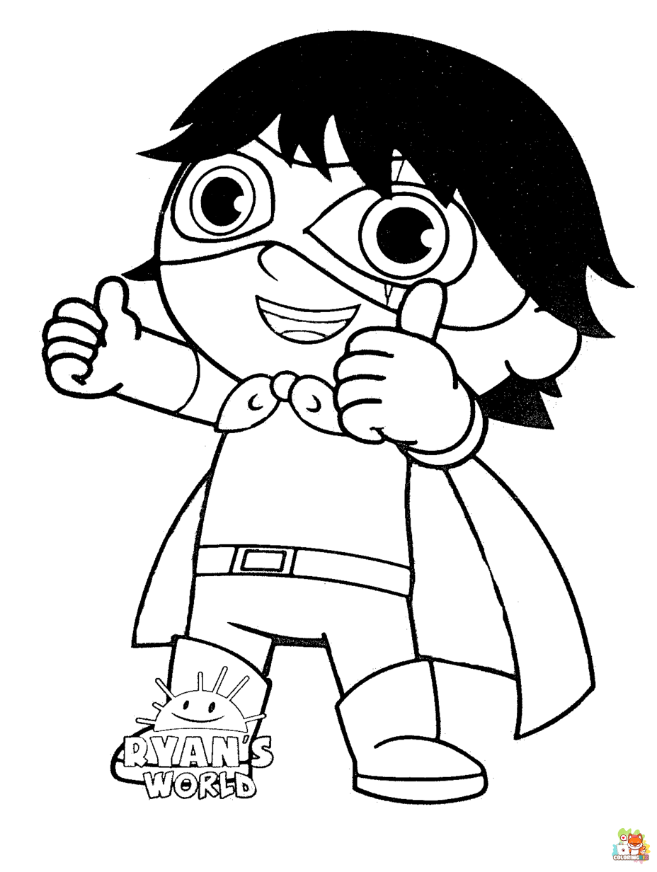 ryans world coloring pages printable