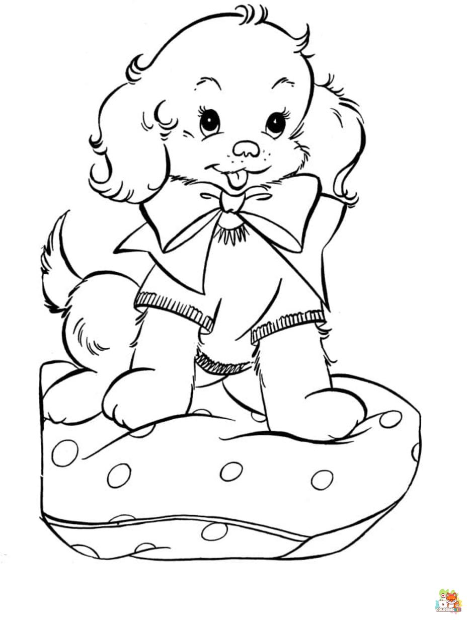 sad puppy coloring pages 3