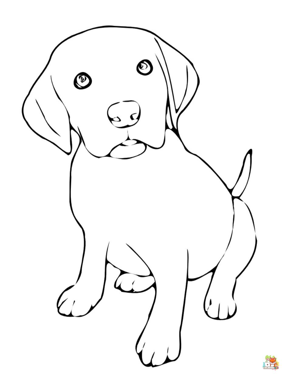 sad puppy coloring pages to print