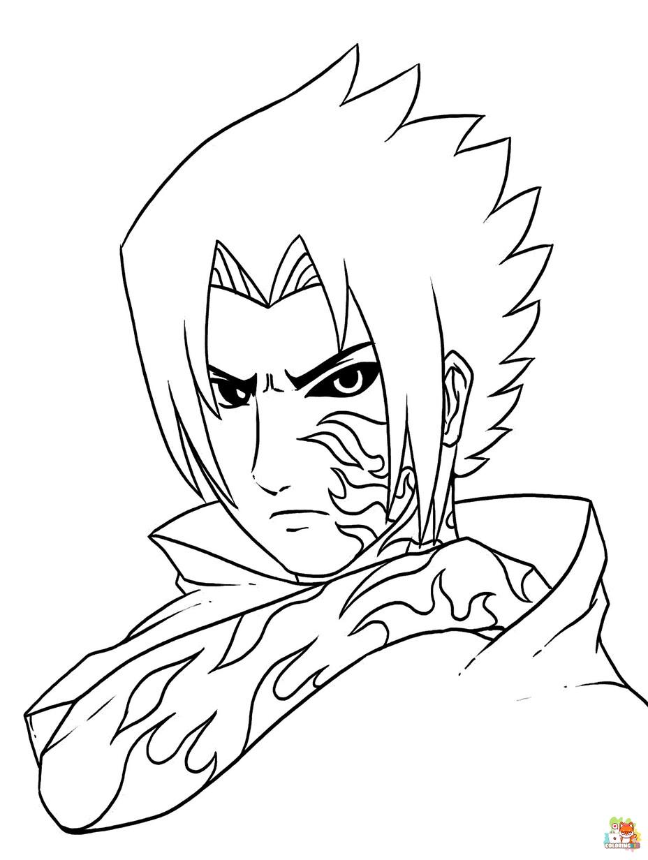 sasuke coloring pages 3