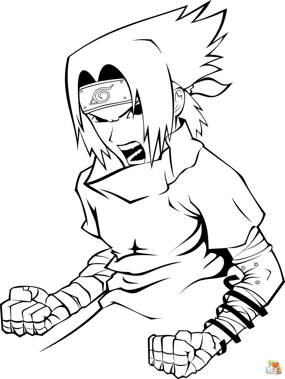 sasuke coloring pages 5