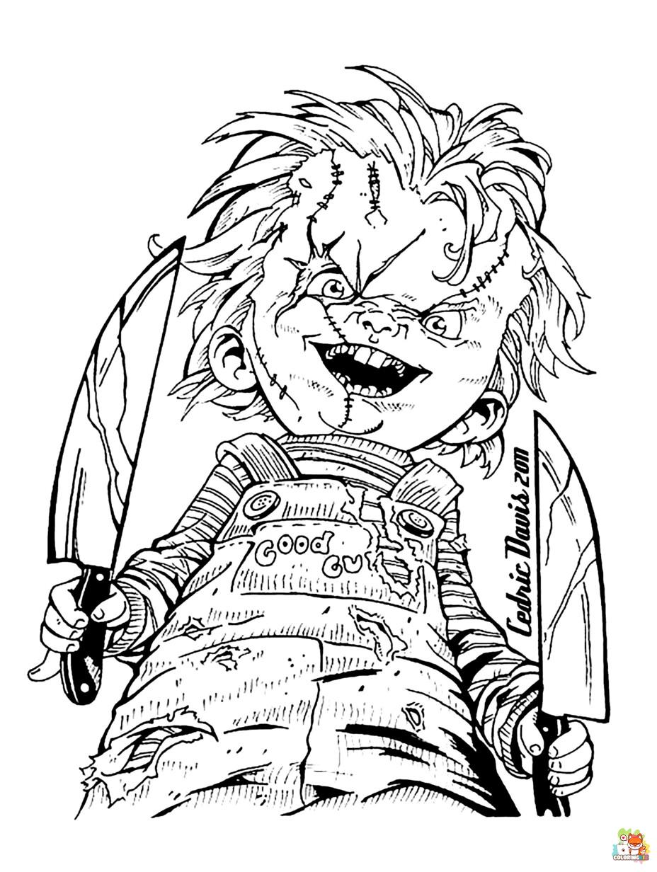 scary coloring pages 1