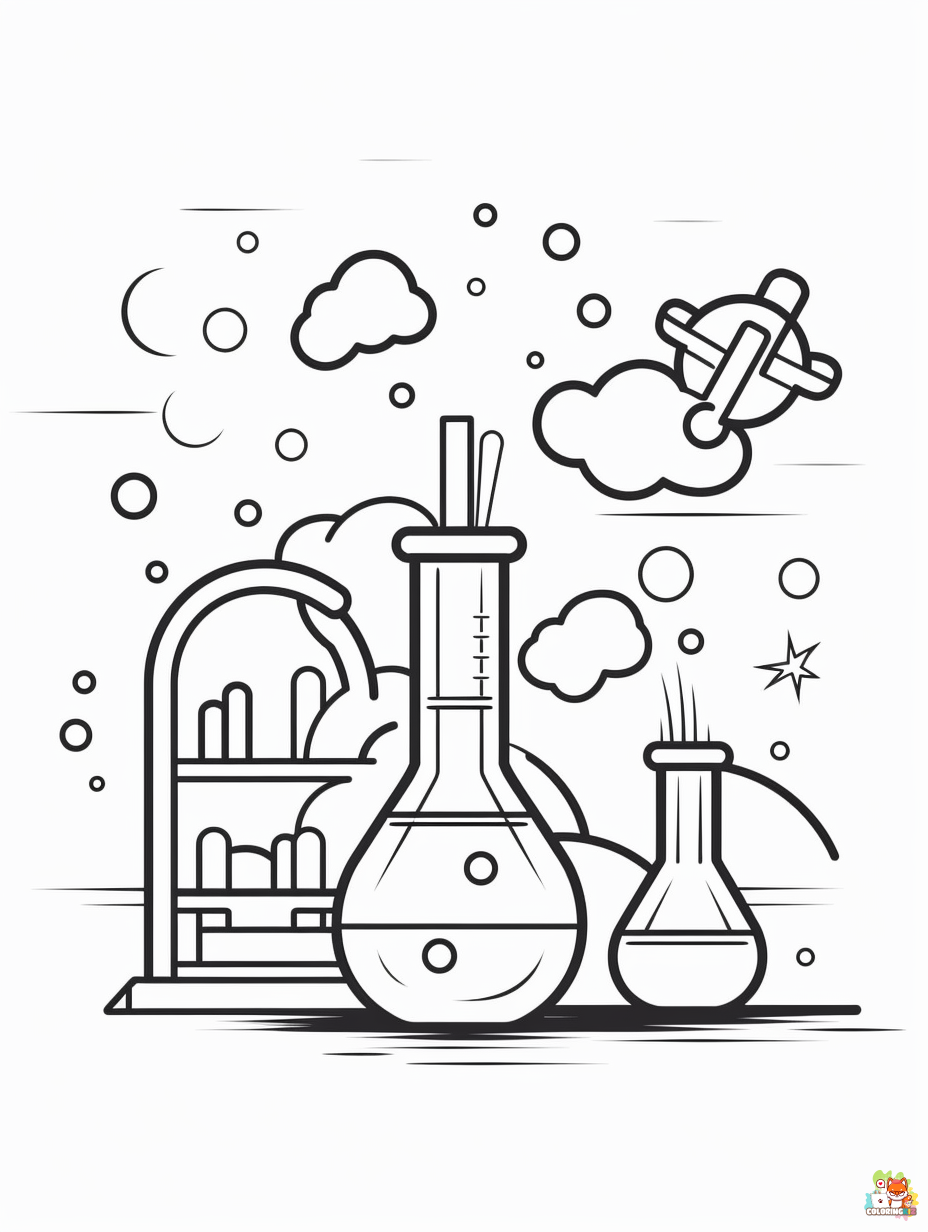 science coloring pages printable
