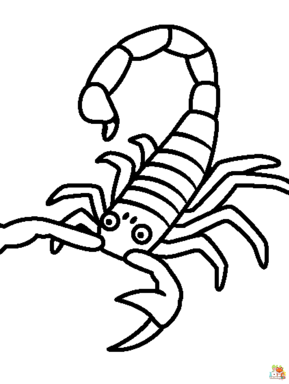 scorpion coloring pages 1