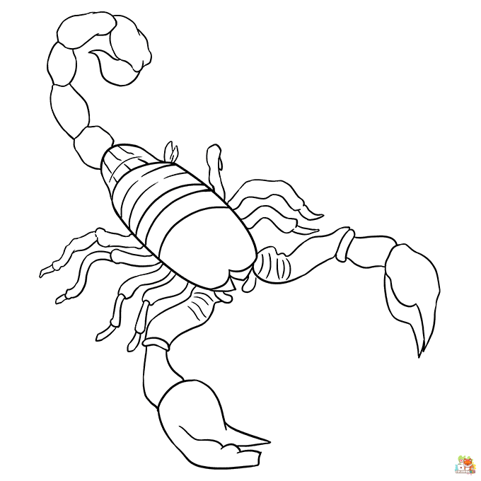 scorpion coloring pages 2