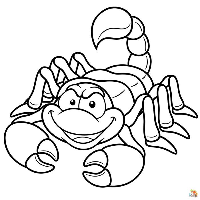 scorpion coloring pages 3