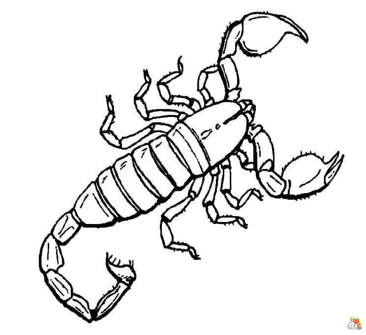 scorpion coloring pages free