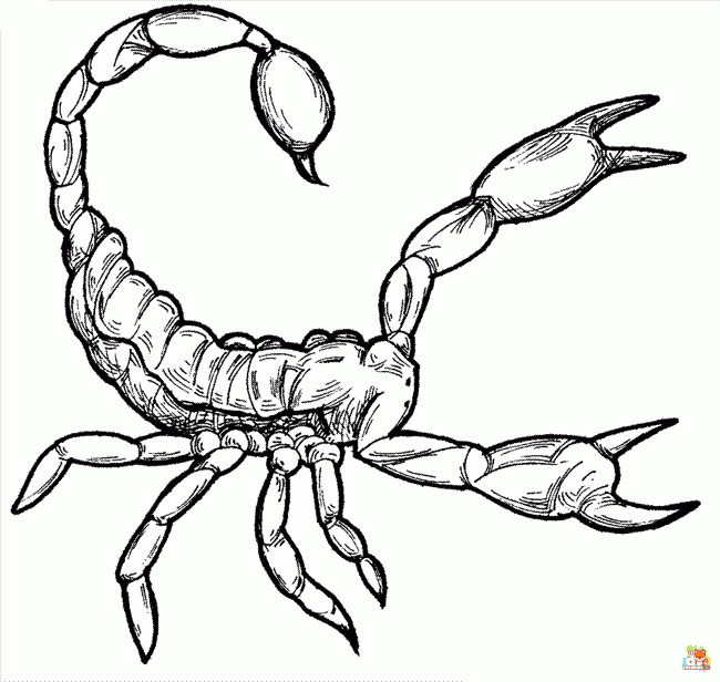 scorpion coloring pages printable