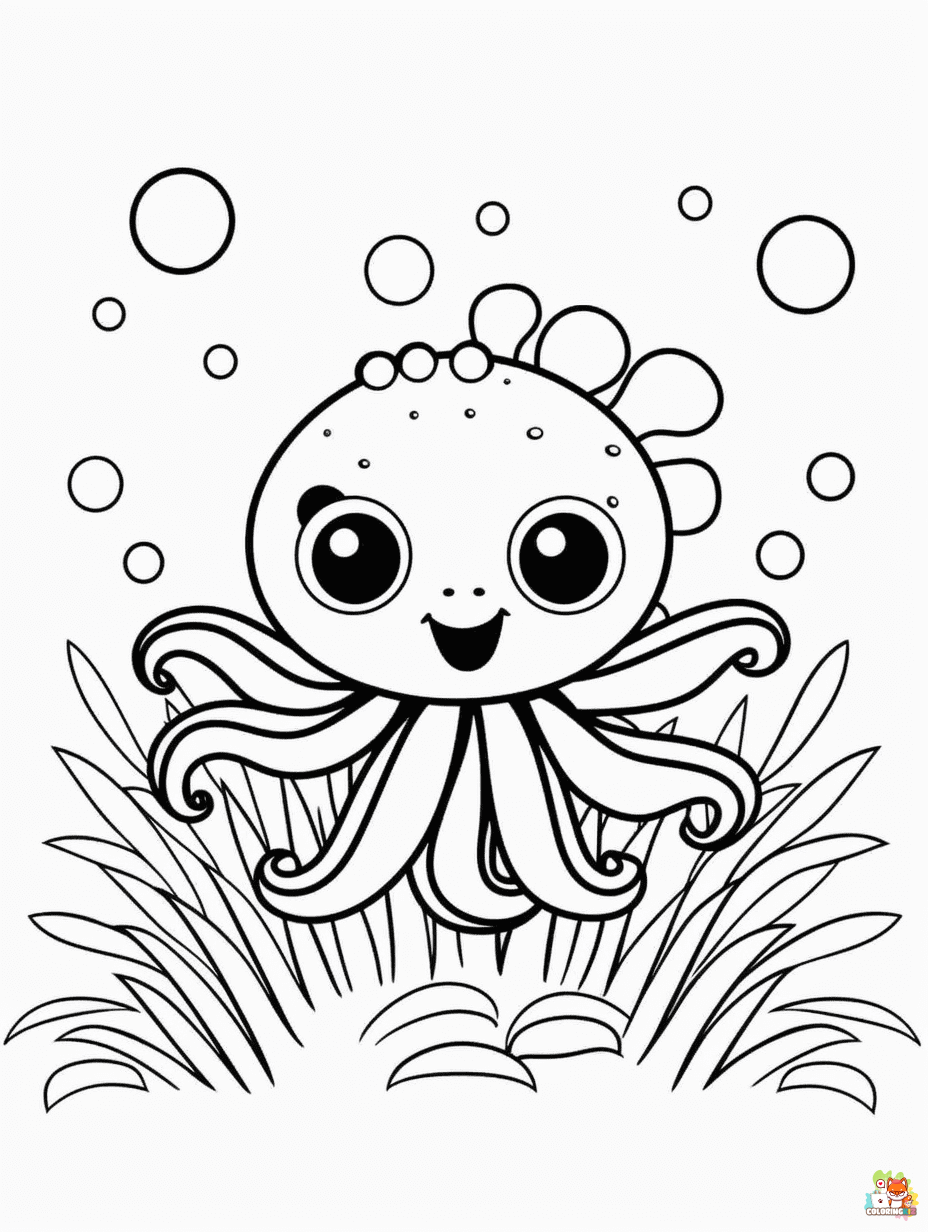 sea animals coloring pages 2