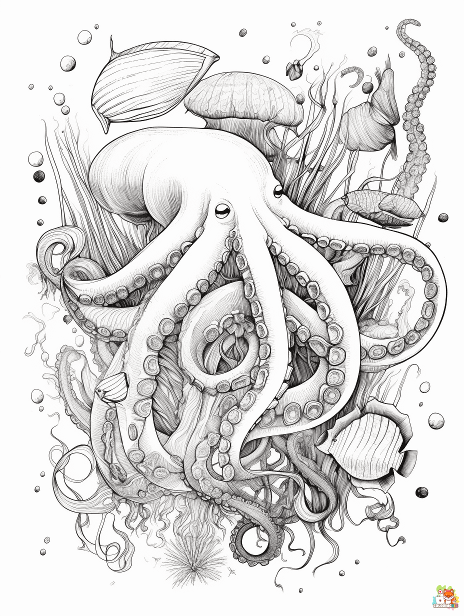 sea animals coloring pages printable free