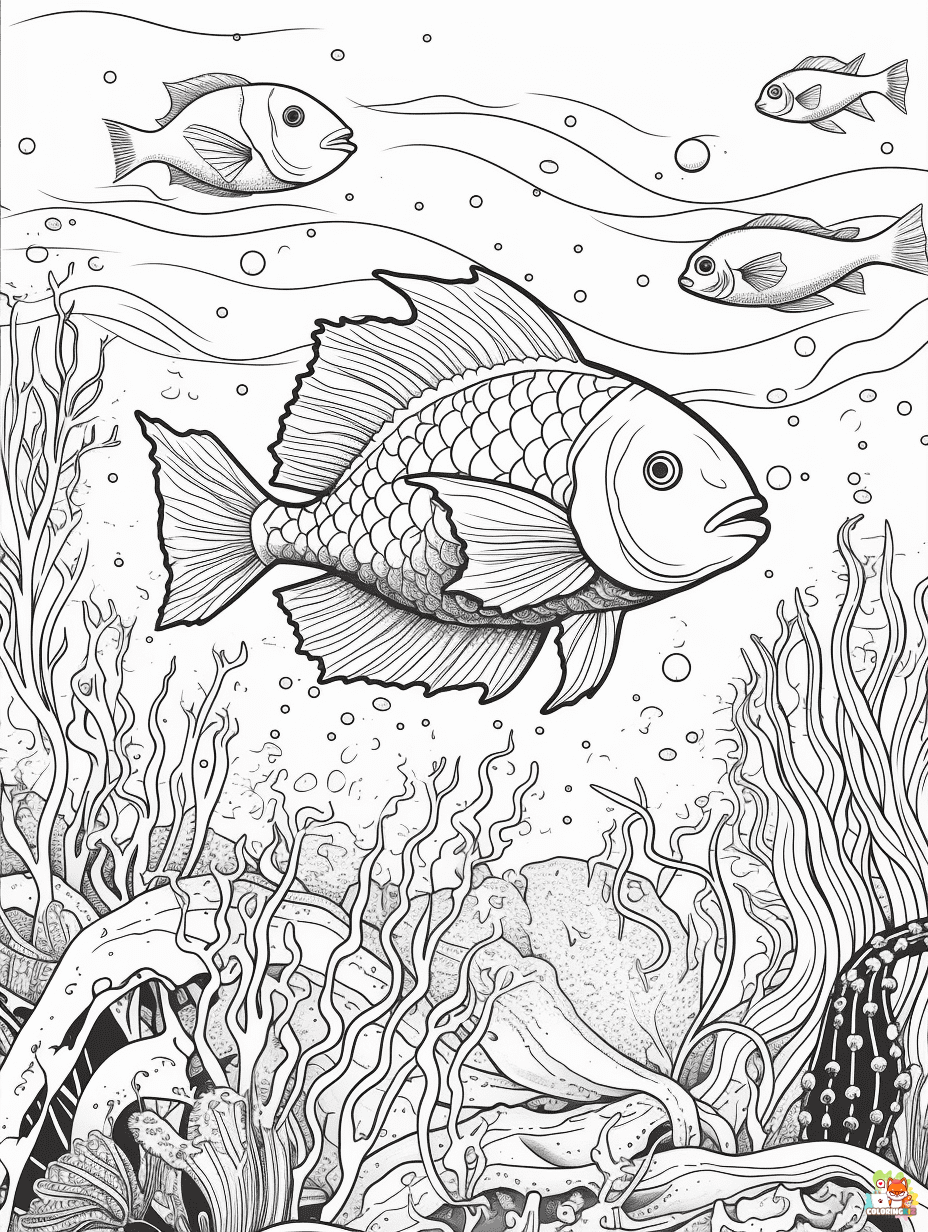 sea animals coloring pages printable