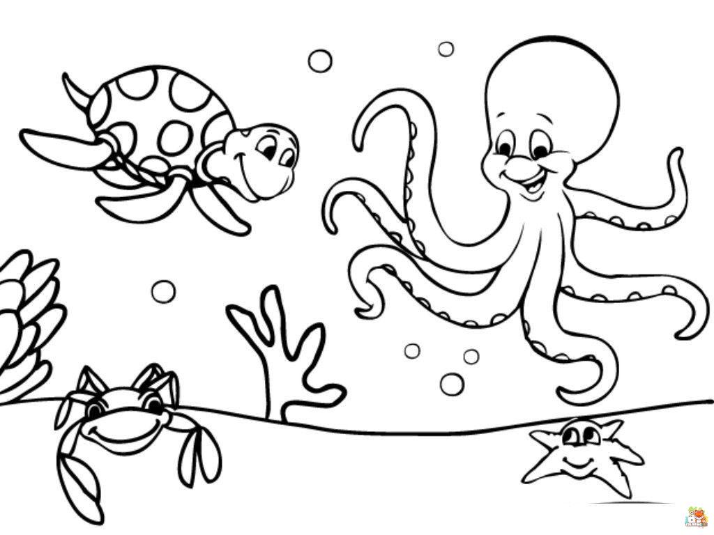 sea creatures coloring pages 2