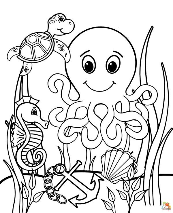sea creatures coloring pages 4