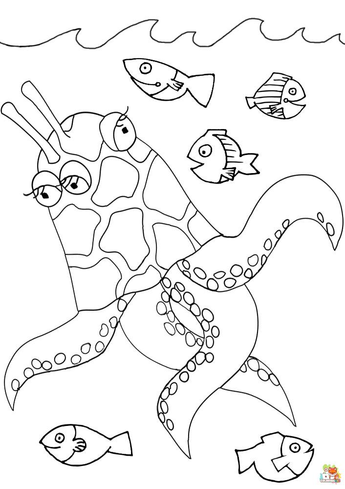sea monster coloring pages 5