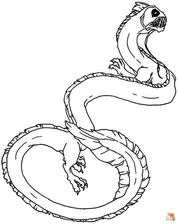 sea monster coloring pages 7