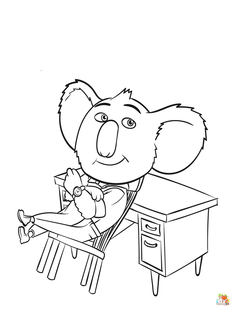 sing coloring pages free