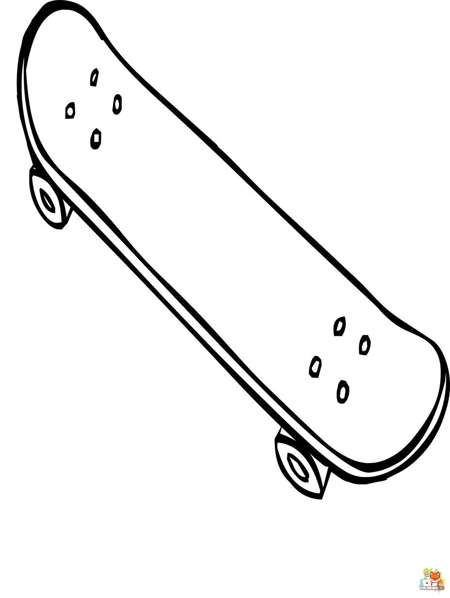 skateboard coloring pages 1