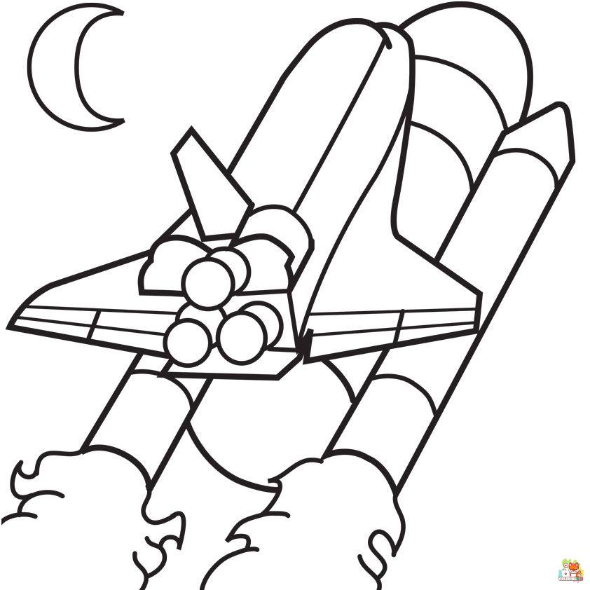 spaceship coloring pages 4