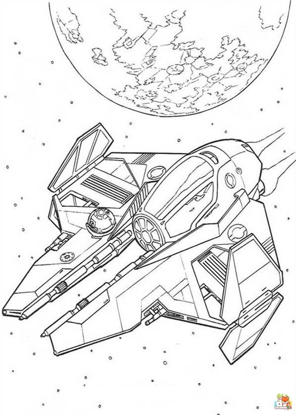spaceship coloring pages 5