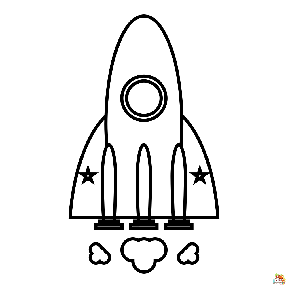 spaceship coloring pages free