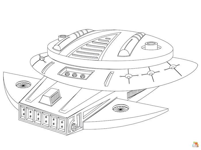 spaceship coloring pages printable