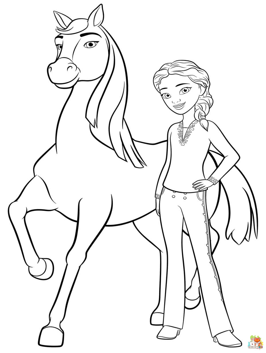 spirit coloring pages printable free