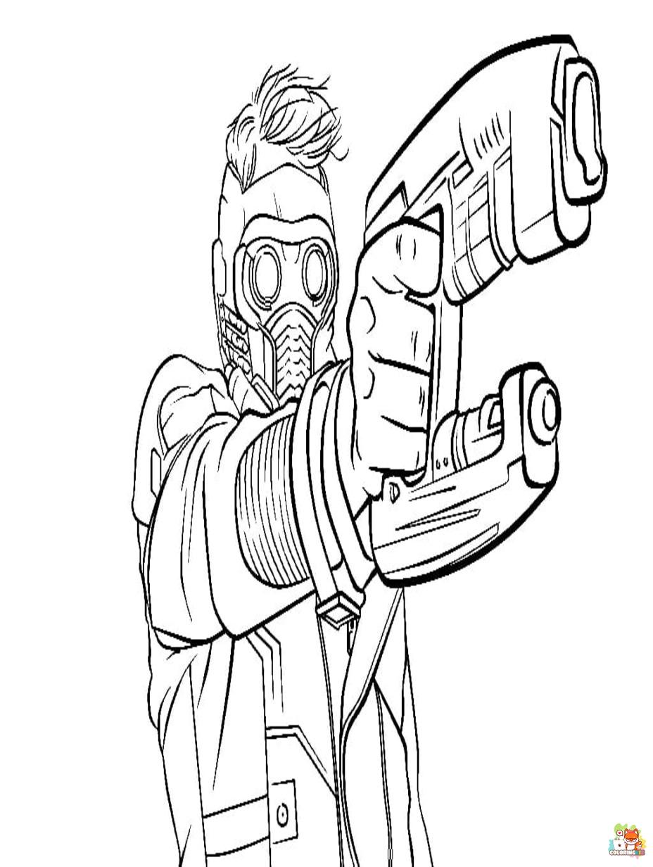 star lord coloring pages free