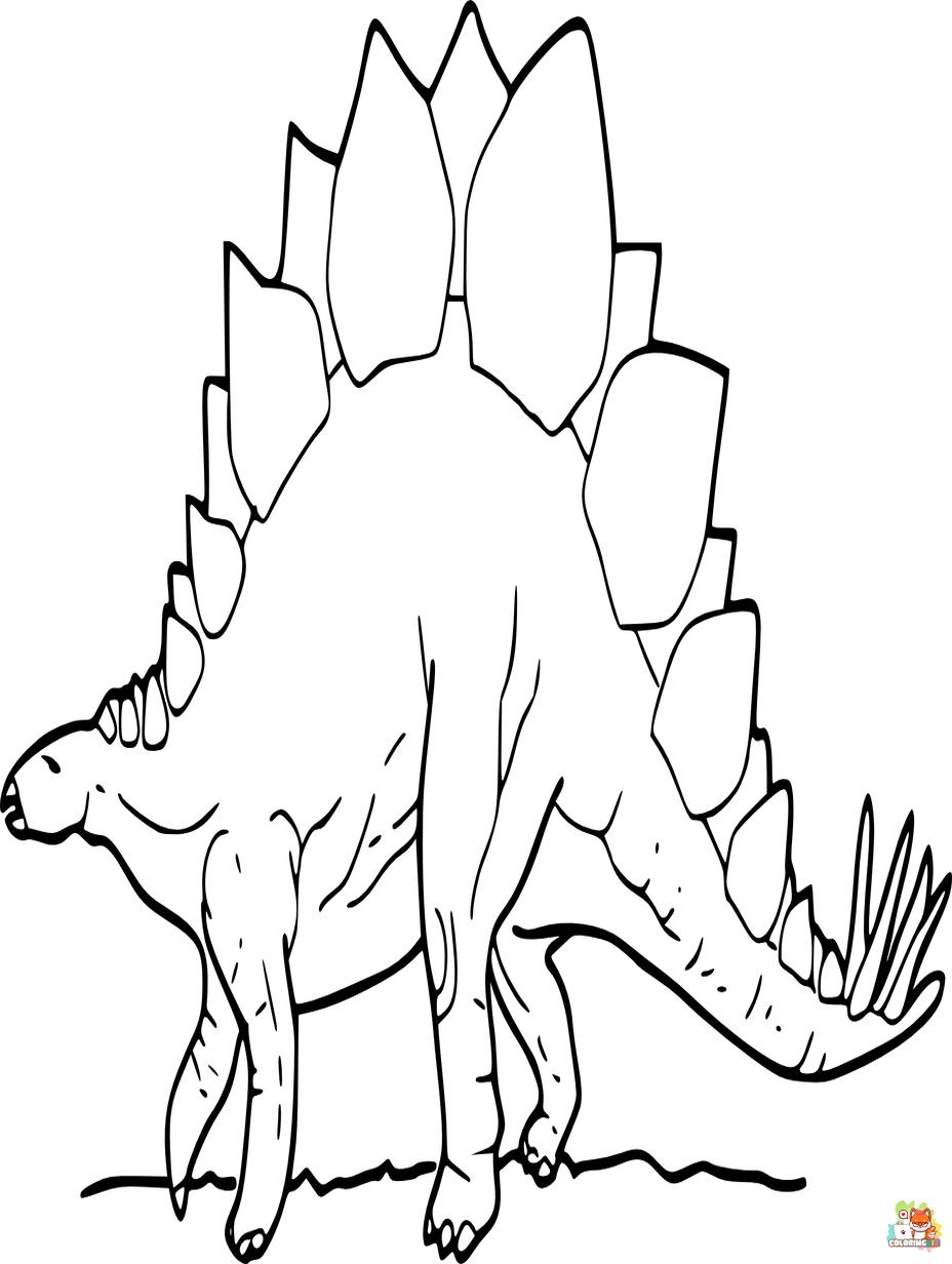 stegosaurus coloring pages 1