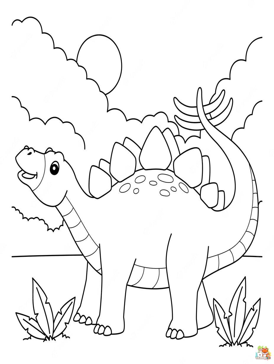 stegosaurus coloring pages free