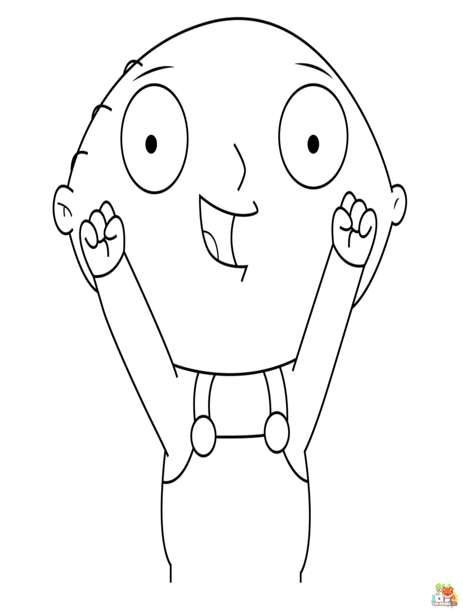 stewie griffin coloring pages printable free