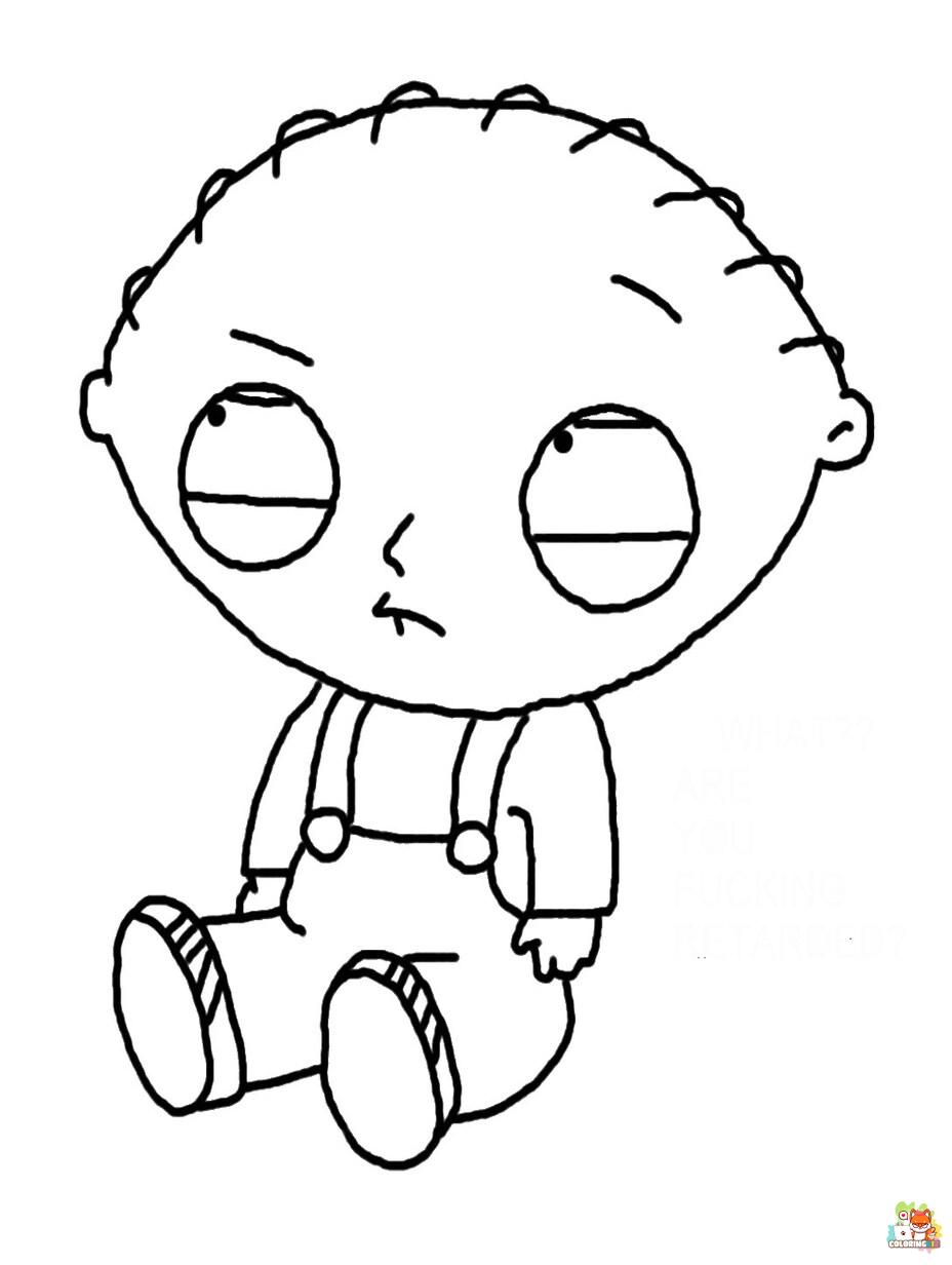 stewie griffin coloring pages printable