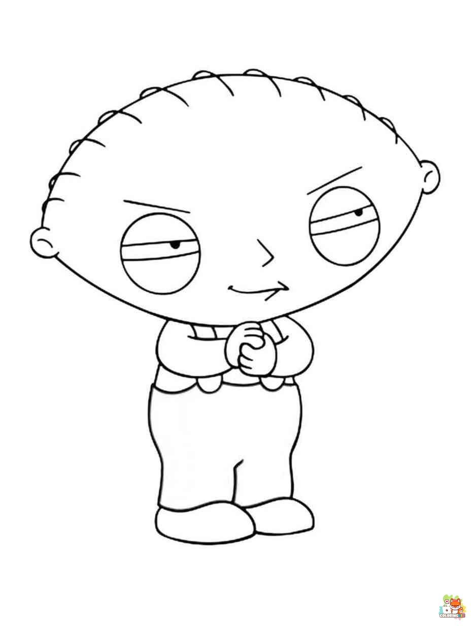 stewie griffin coloring pages to print
