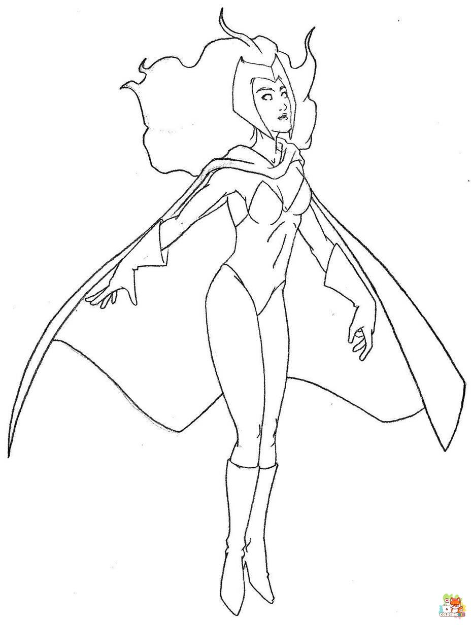 storm x men coloring pages printable free