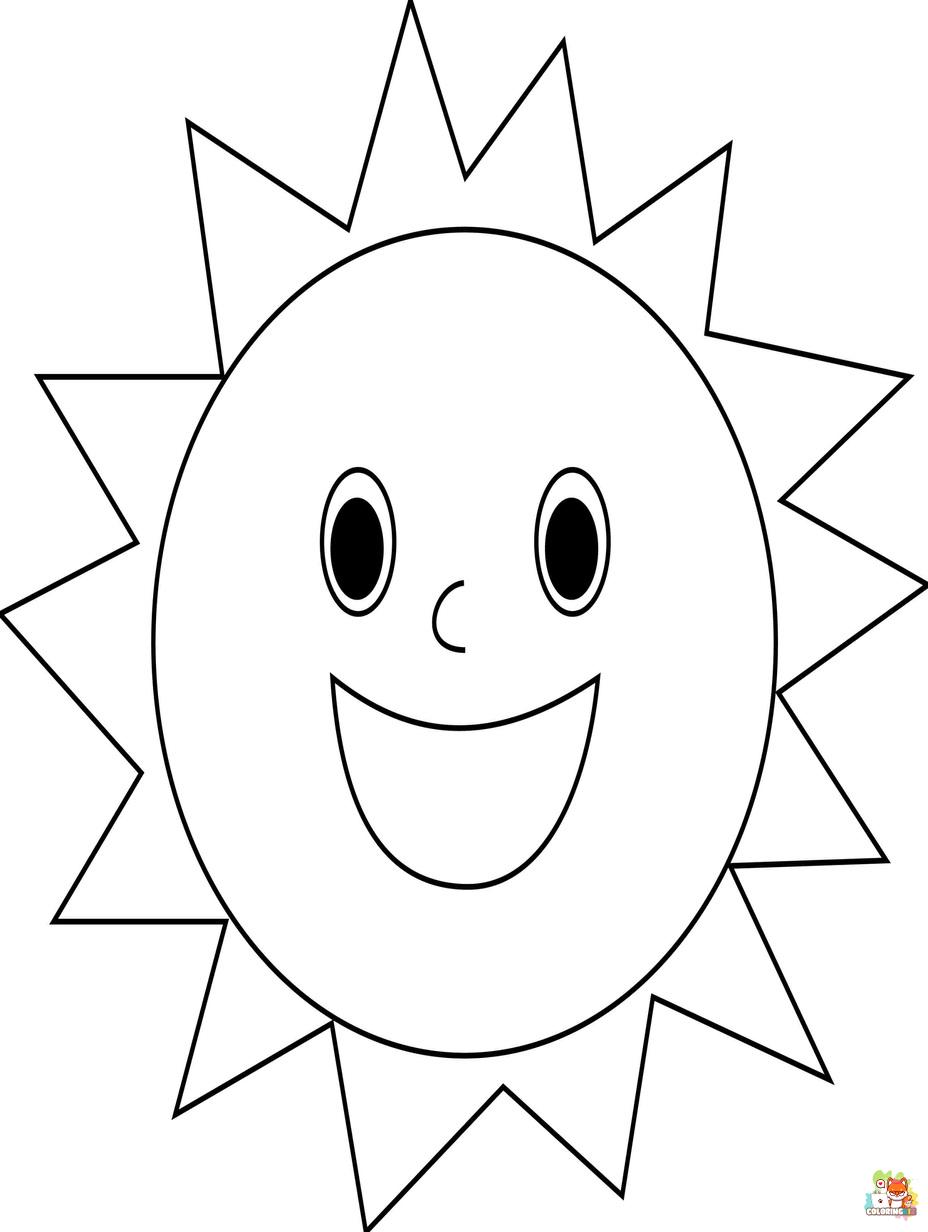 sun coloring pages 1
