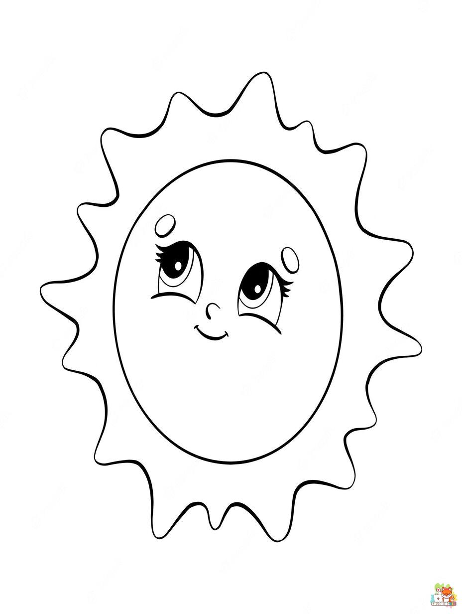 sun coloring pages 2
