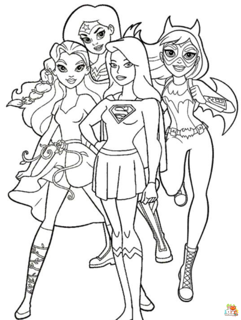 super girl coloring pages 1