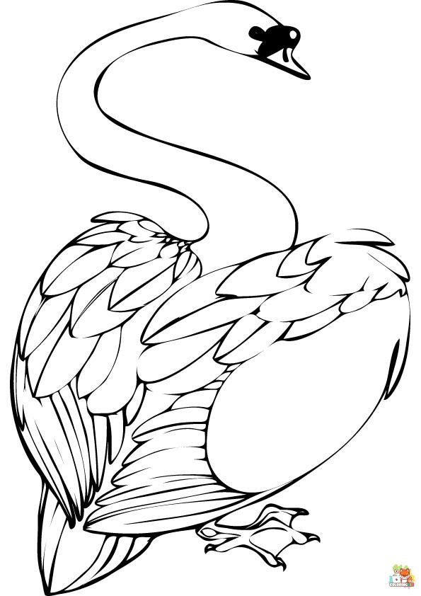 swan coloring pages 6