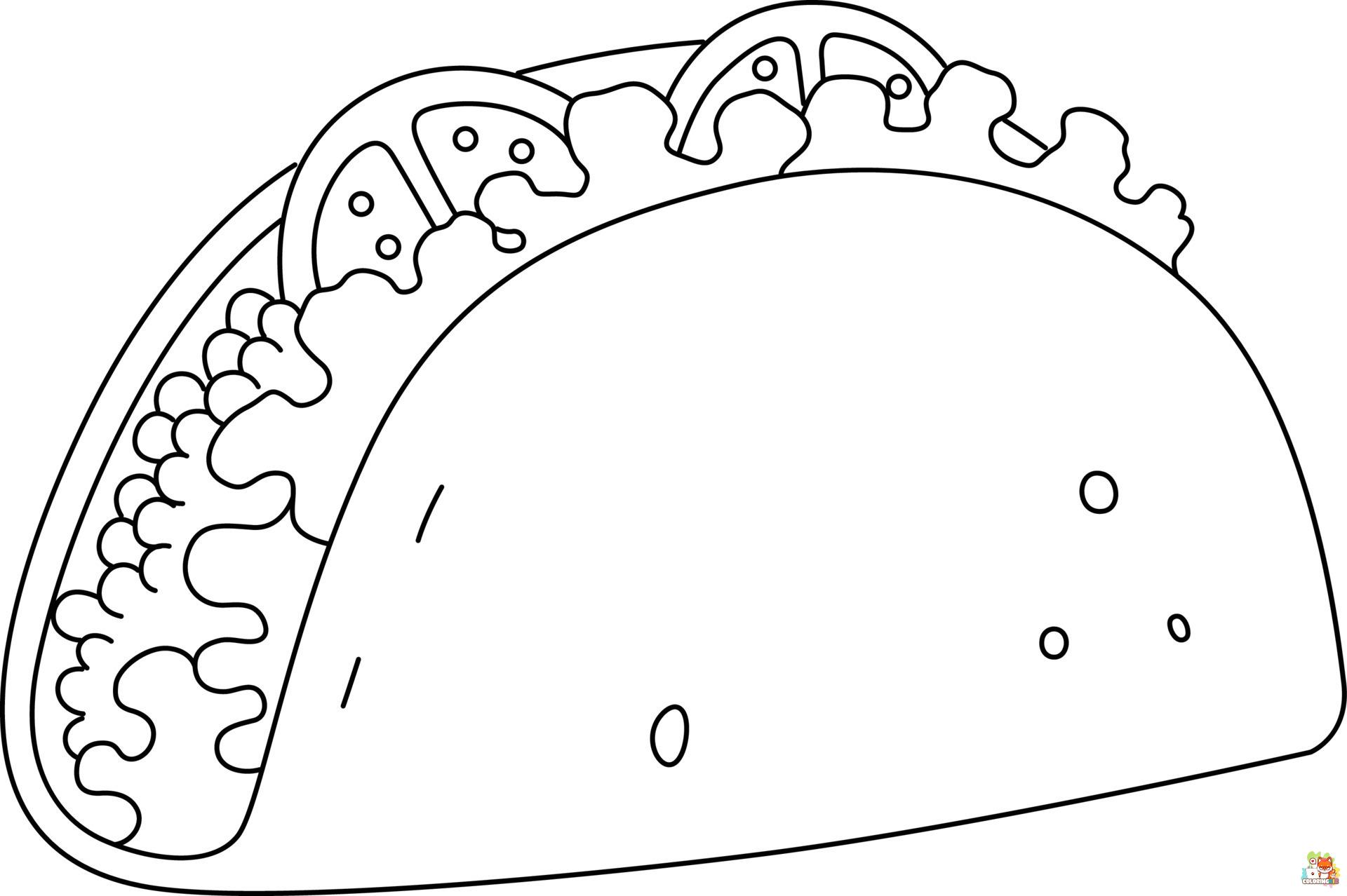 taco coloring pages 5