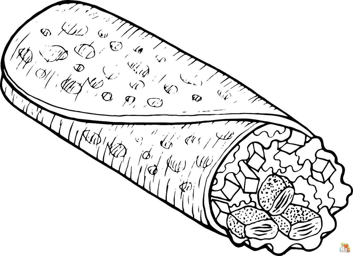 taco coloring pages 6